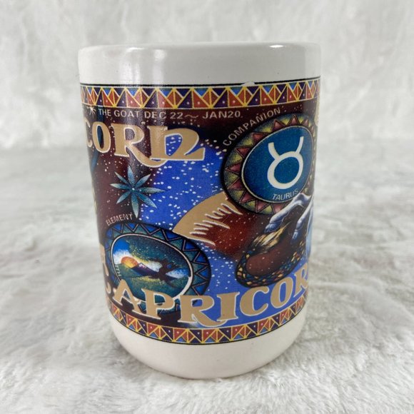 Capricorn Zodiac Astrology Sign Coffee Mug Vintage 1990's - Picture 2 of 9